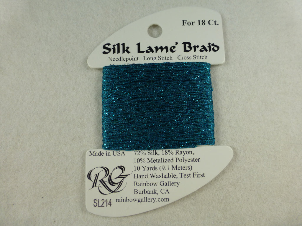 Silk Lame Braid SL214 Lake Blue