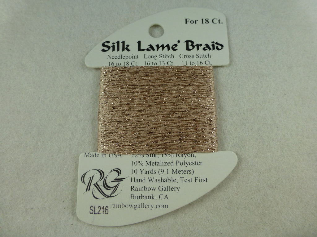Silk Lame Braid SL216 Touch of Tan