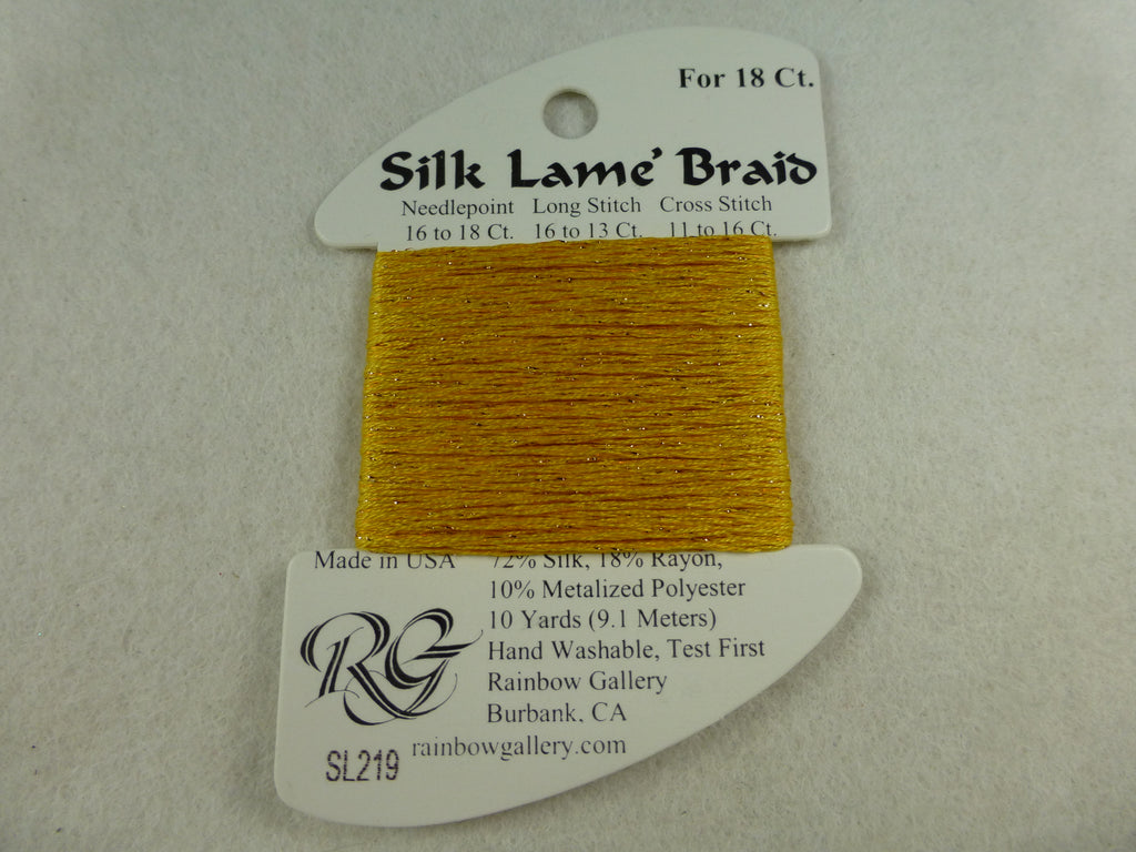 Silk Lame Braid SL219 Sunset Gold
