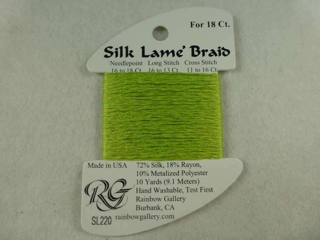 Silk Lame Braid SL220 Lemon Grass