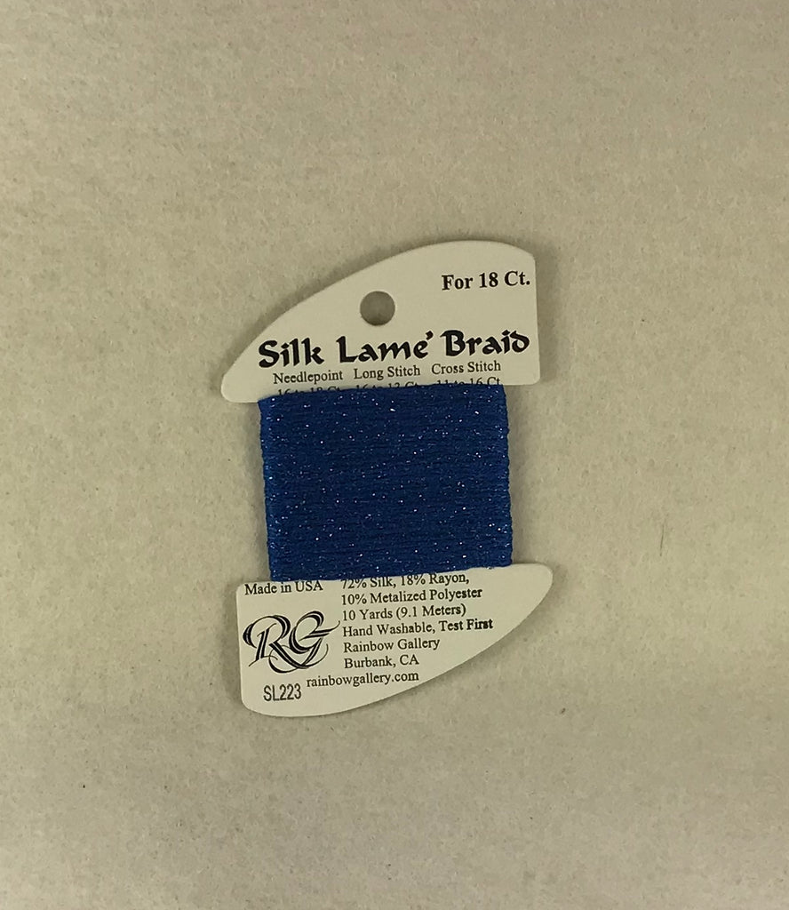 Silk Lame Braid SL223 Crystal Blue