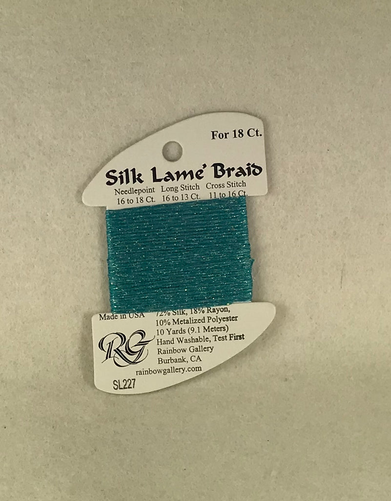 Silk Lame Braid SL227 Aruba Blue