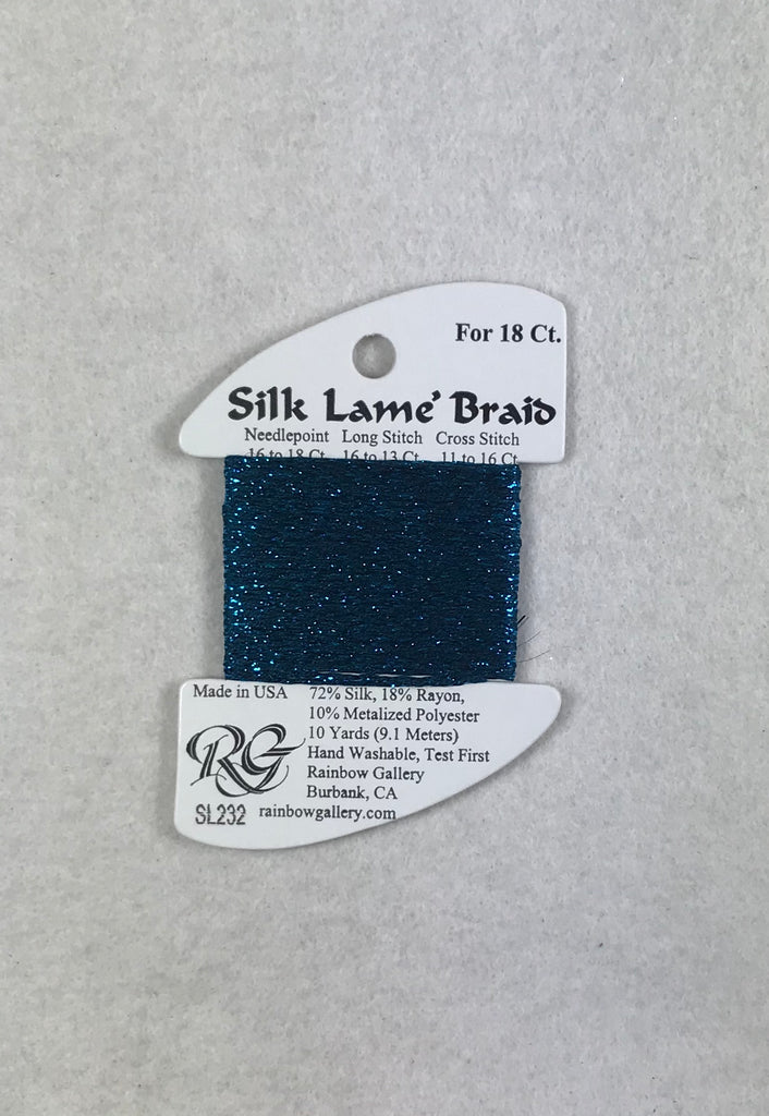 Silk Lame Braid SL232 Maui Blue