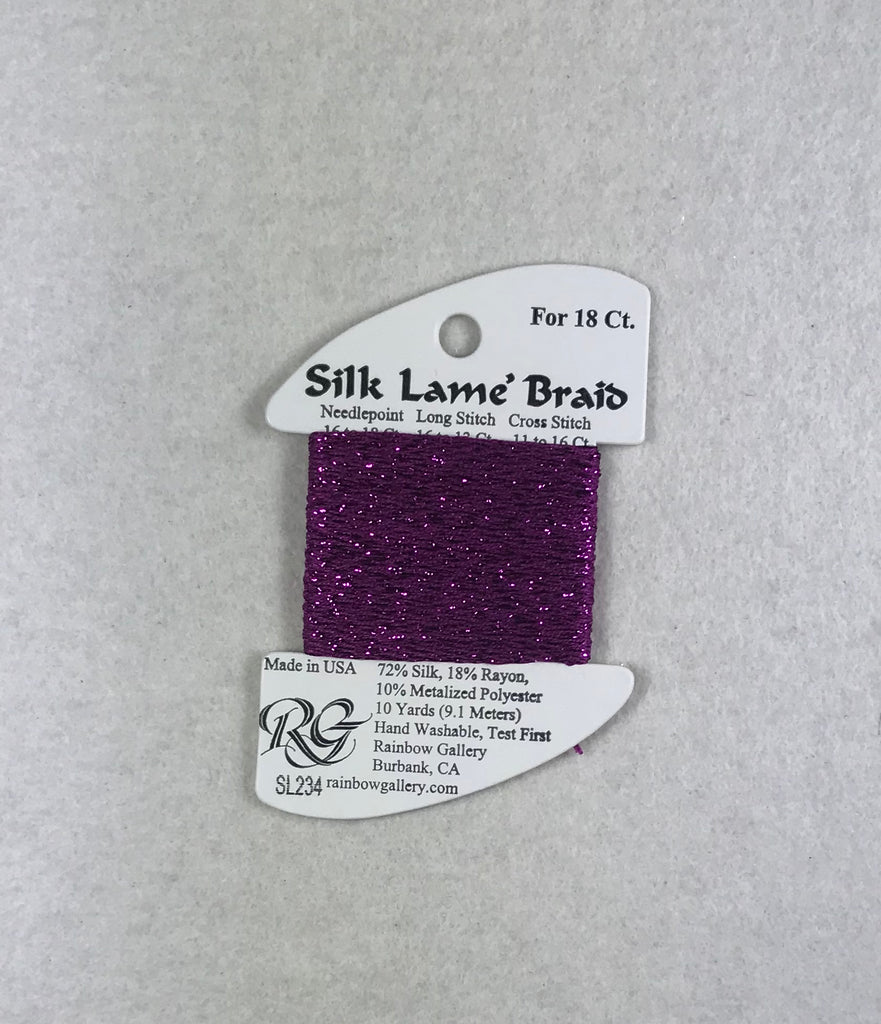Silk Lame Braid SL234 Striking Purple