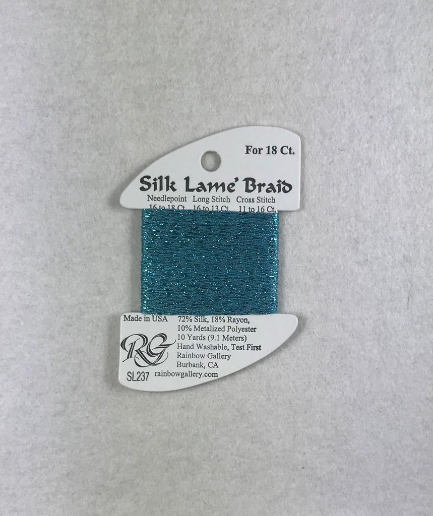 Silk Lame Braid SL237 Aqua Bay