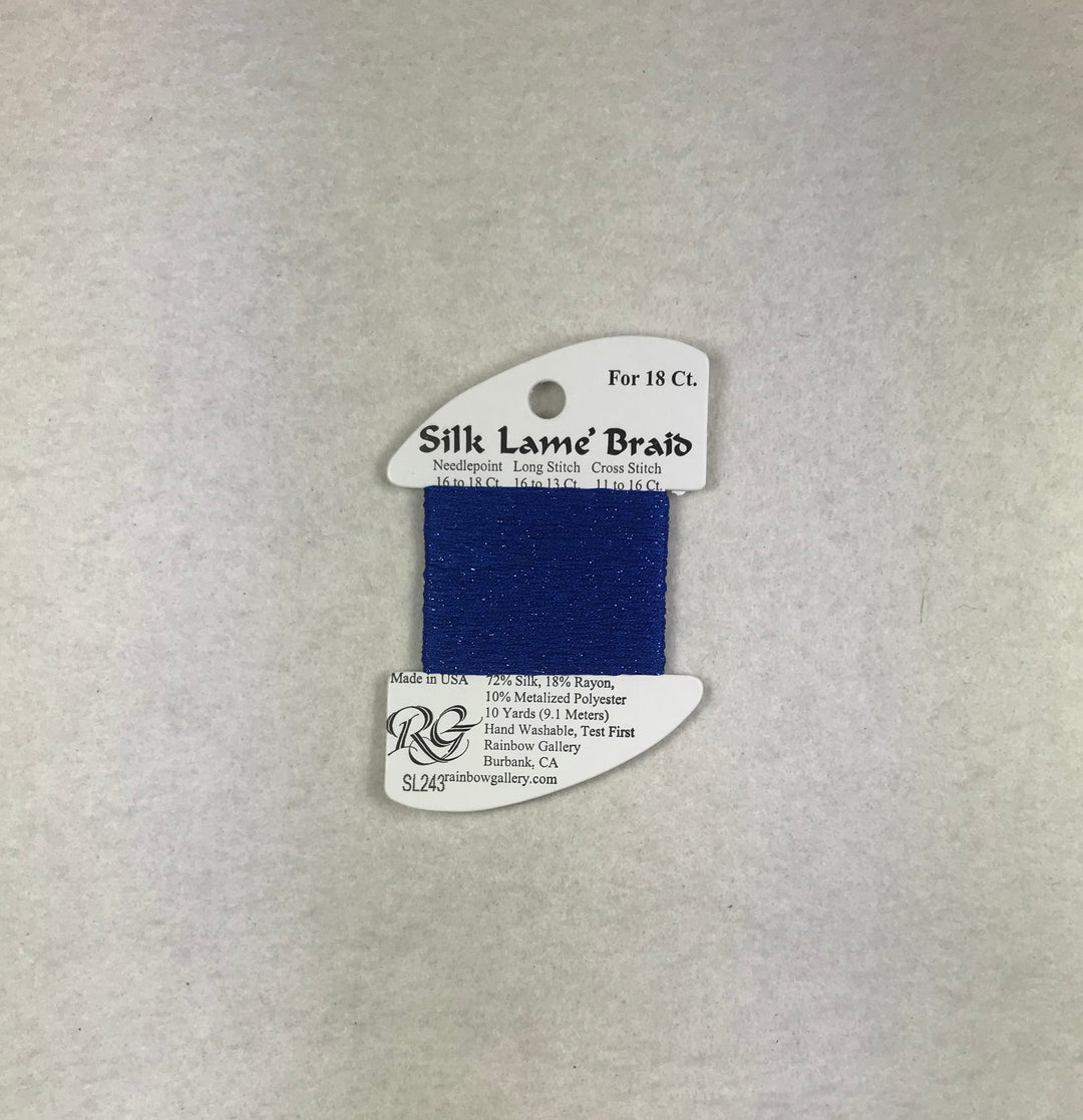Silk Lame Braid SL243 Suddenly Sapphire