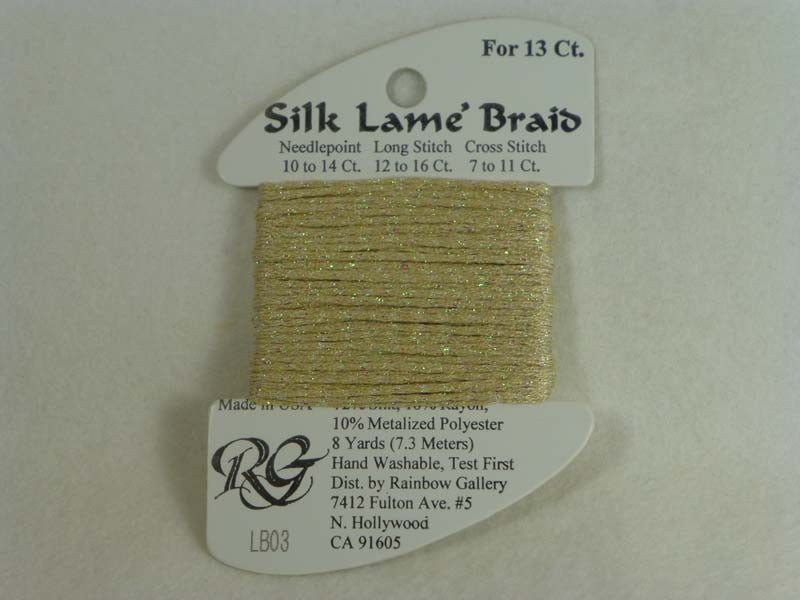 Silk Lame Braid LB03 Ecru