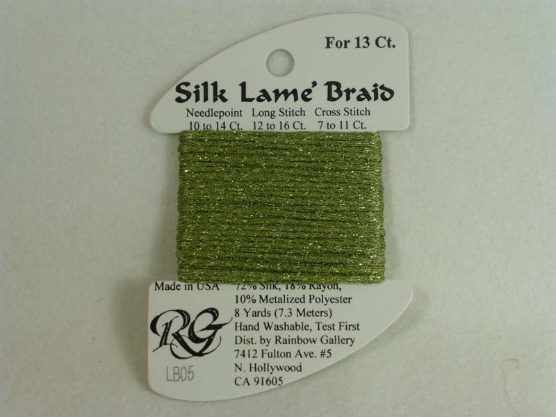 Silk Lame Braid LB05 Avocado
