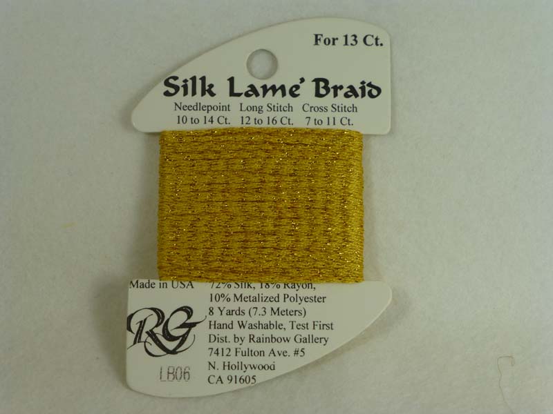 Silk Lame Braid LB06 Gold