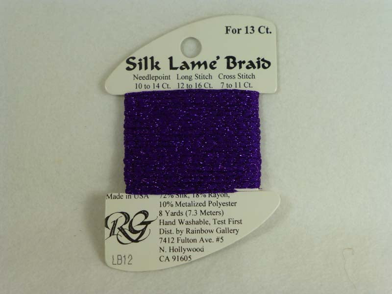 Silk Lame Braid LB12 Purple