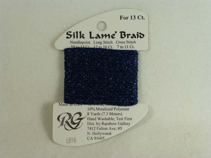 Silk Lame Braid LB16 Navy