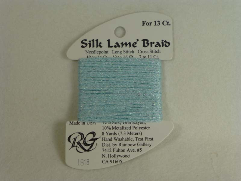 Silk Lame Braid LB18 Surf Blue