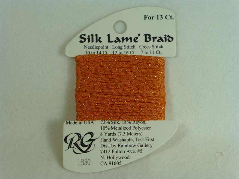 Silk Lame Braid LB30 Orange