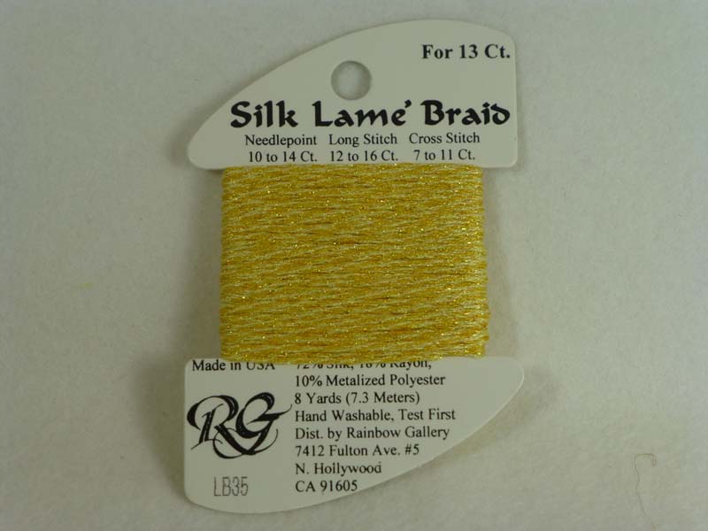 Silk Lame Braid LB35 Buttercup