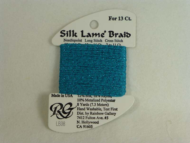 Silk Lame Braid LB38 Caribbean