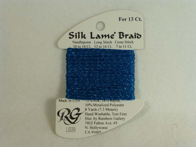 Silk Lame Braid LB39 Lagoon