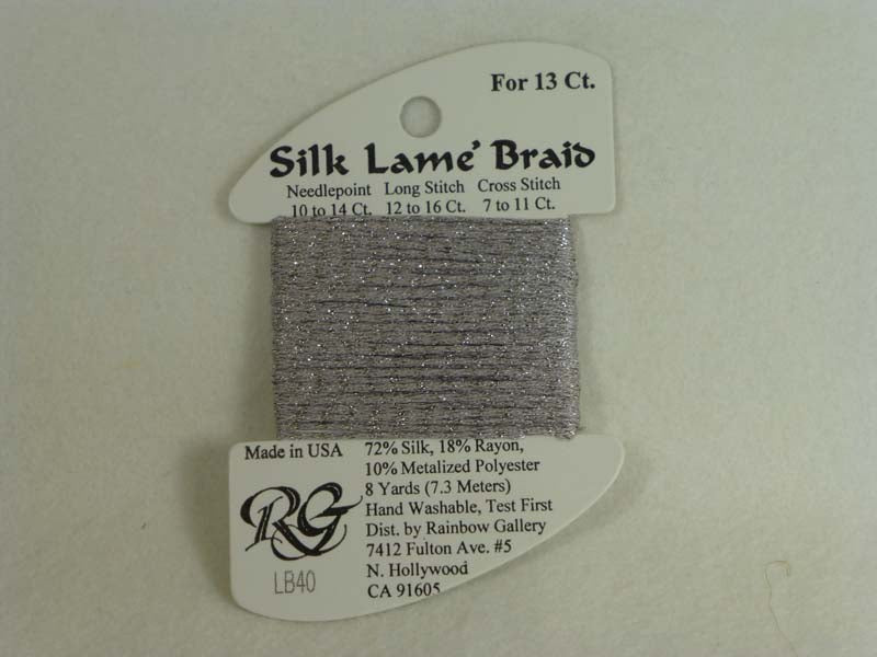 Silk Lame Braid LB40 Dove Gray