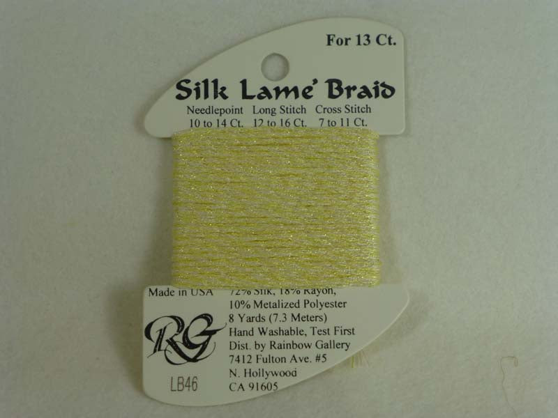 Silk Lame Braid LB46 Lemon Mist