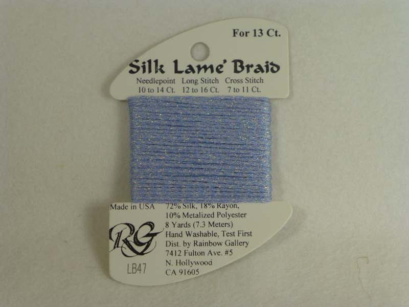 Silk Lame Braid LB47 Lavender Blue