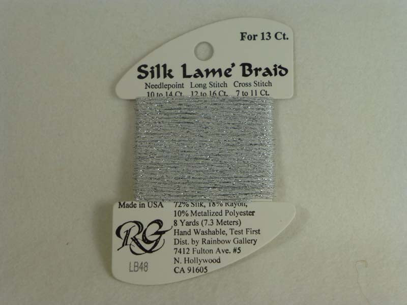 Silk Lame Braid LB48 Silver