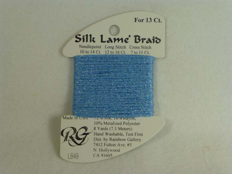 Silk Lame Braid LB49 China Blue