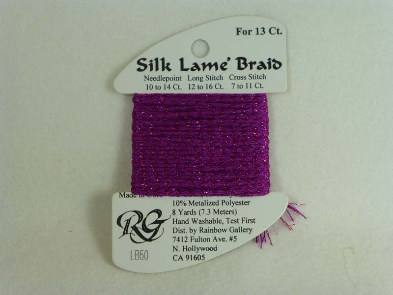 Silk Lame Braid LB50 Fuchsia