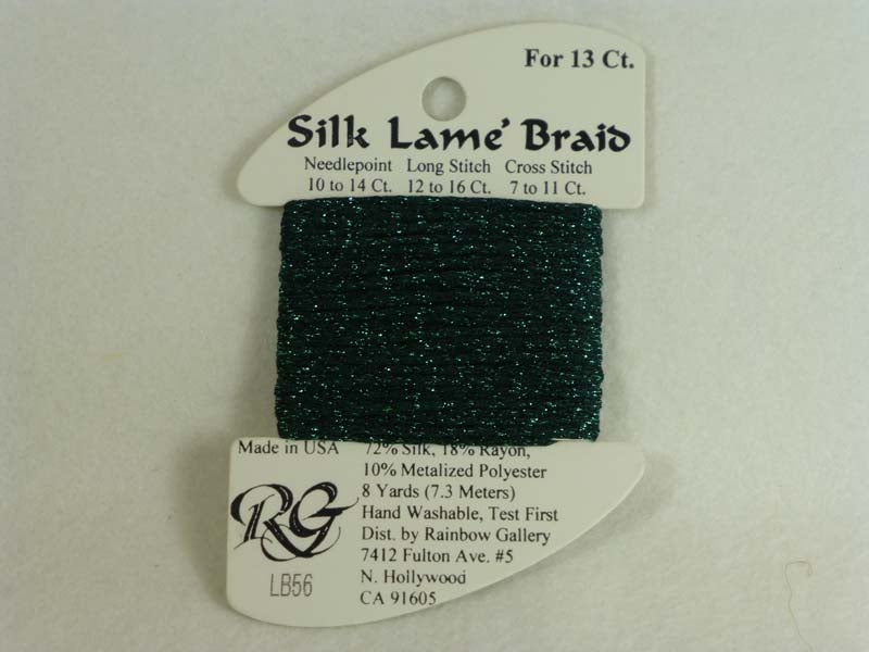 Silk Lame Braid LB56 Forest Green