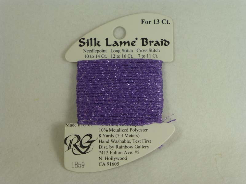 Silk Lame Braid LB59 Liliac
