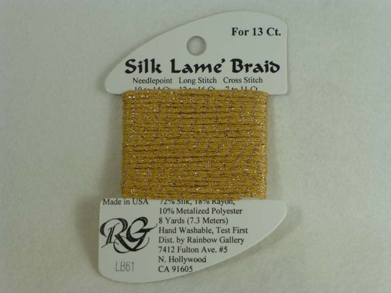 Silk Lame Braid LB61 Sand Gold