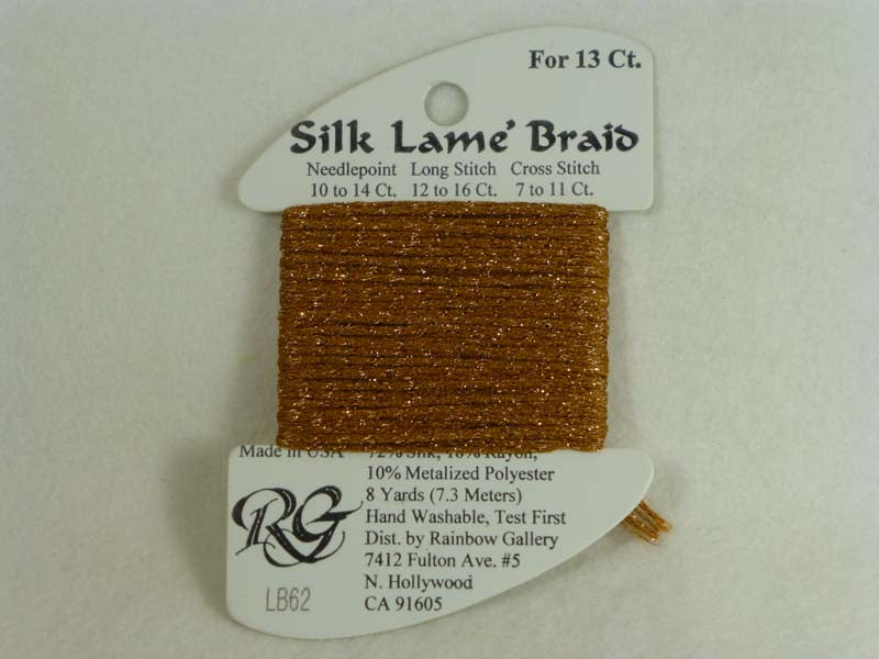 Silk Lame Braid LB62 Dark Sand Gold