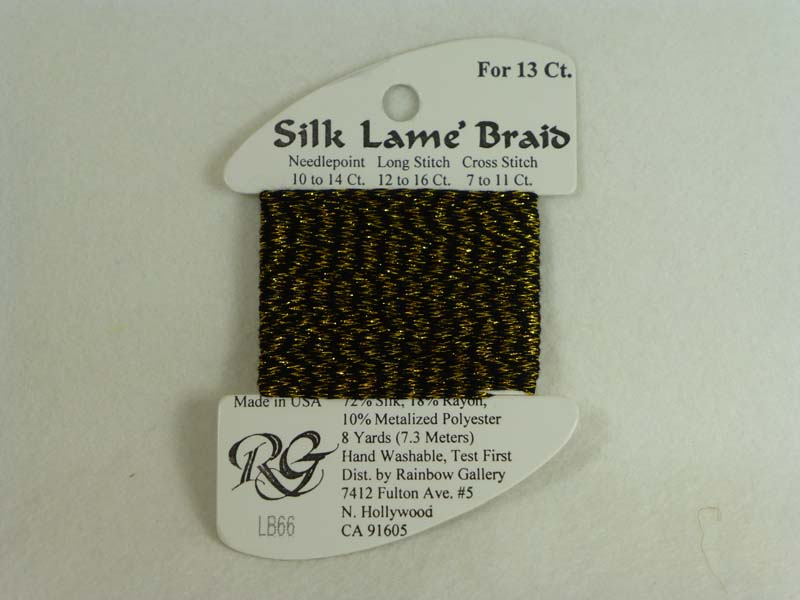 Silk Lame Braid LB66 Antique Gold