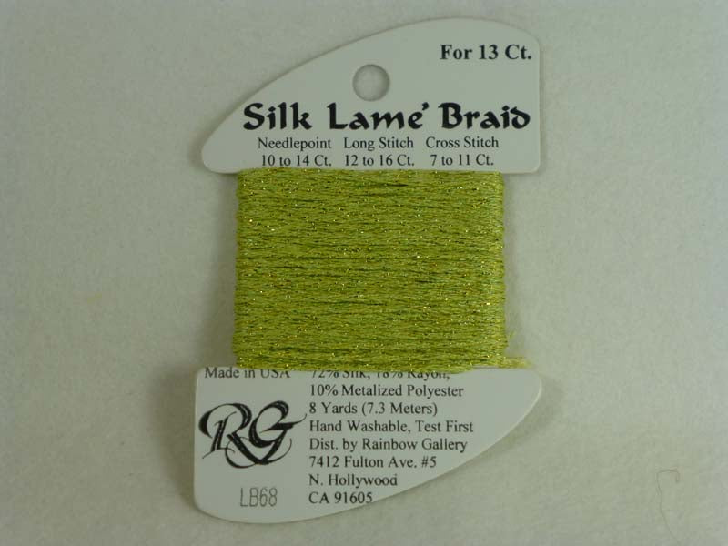 Silk Lame Braid LB68 Pale Avocado