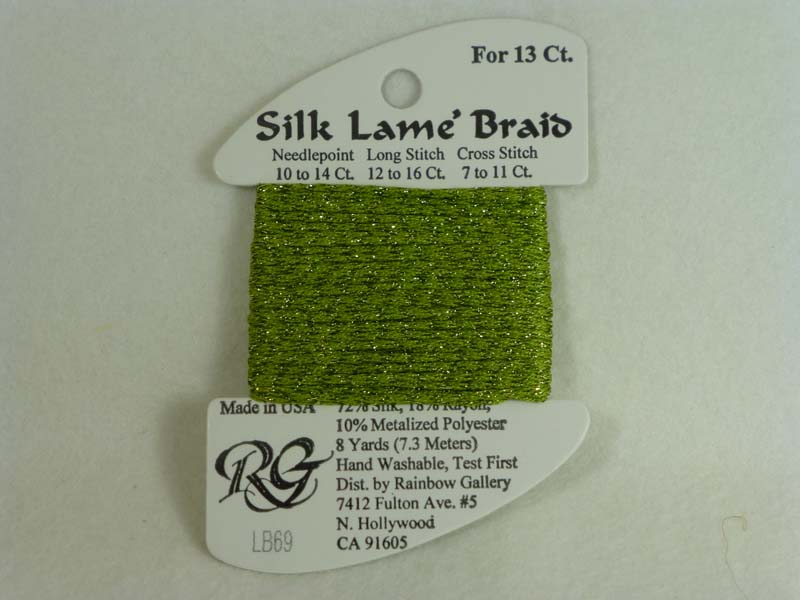 Silk Lame Braid LB69 Medium Avocado