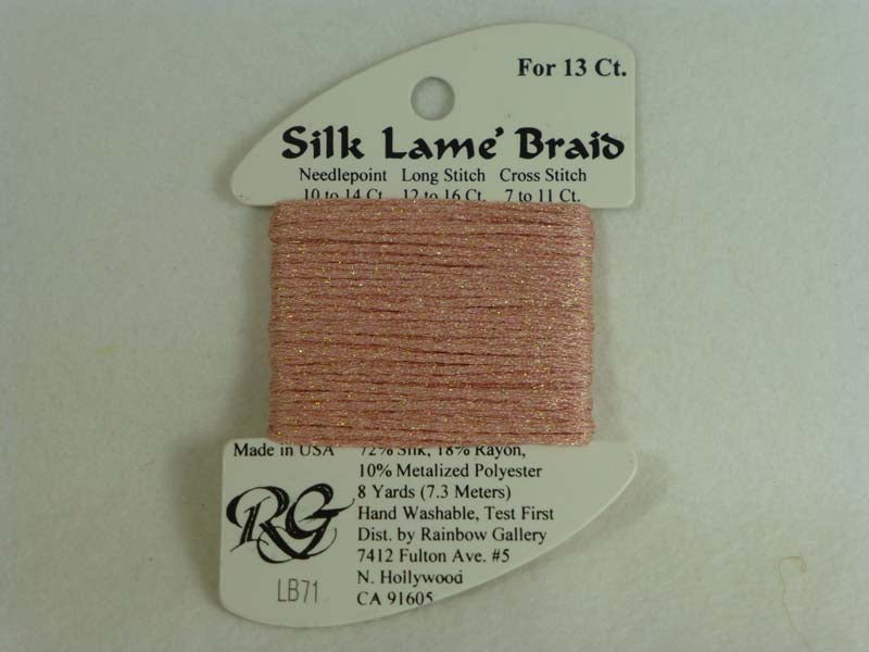 Silk Lame Braid LB71 Peach