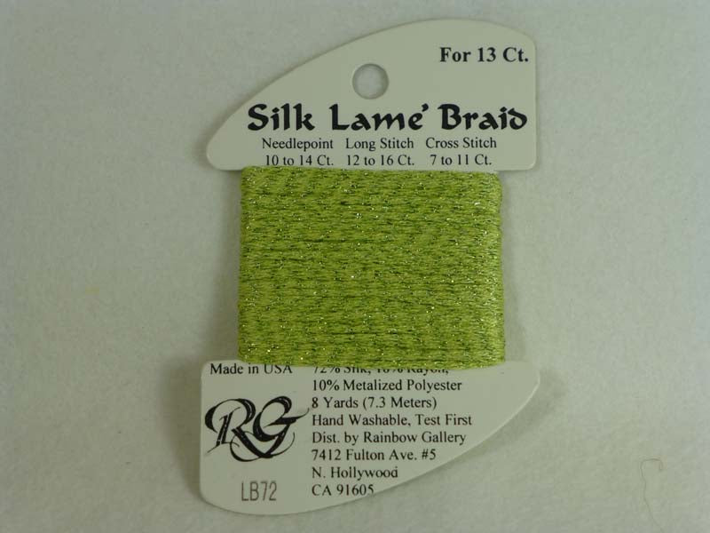 Silk Lame Braid LB72 Lite Chartreuse