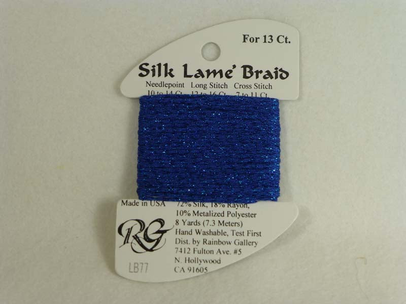 Silk Lame Braid LB77 Royal Blue