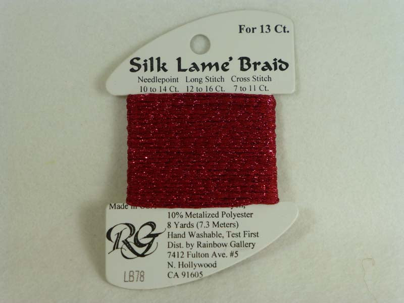 Silk Lame Braid LB78 Cherry