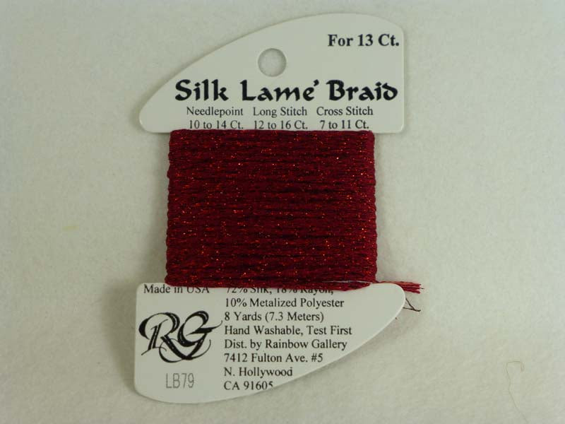 Silk Lame Braid LB79 Dark Cherry