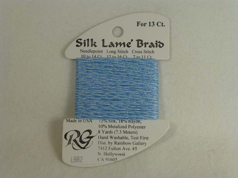 Silk Lame Braid LB82 Lite China Blue