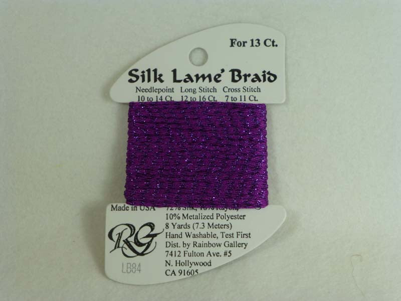Silk Lame Braid LB84 Dark Orchid