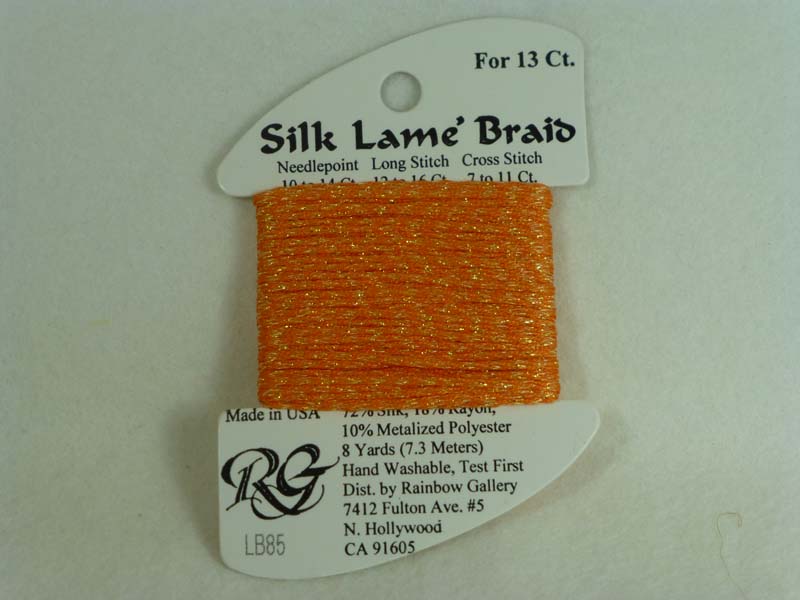 Silk Lame Braid LB85 Tangerine