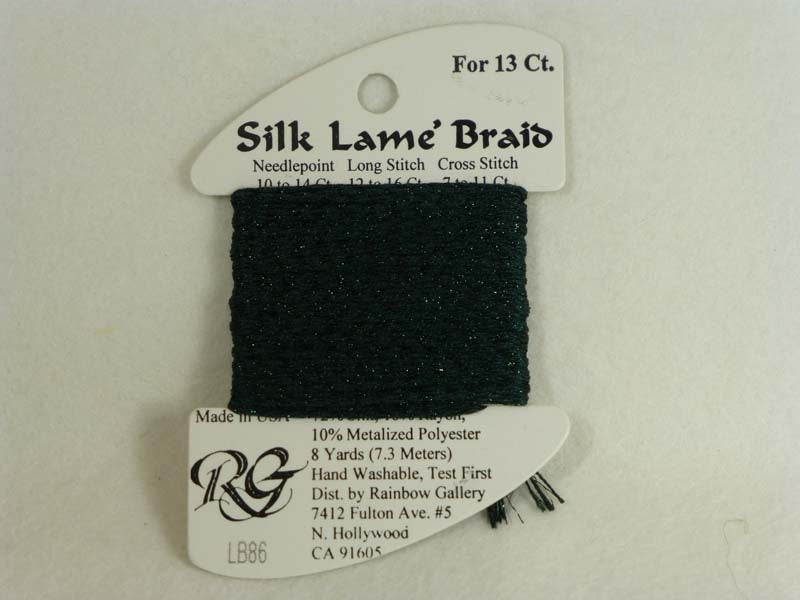 Silk Lame Braid LB86 Deep Forest Green