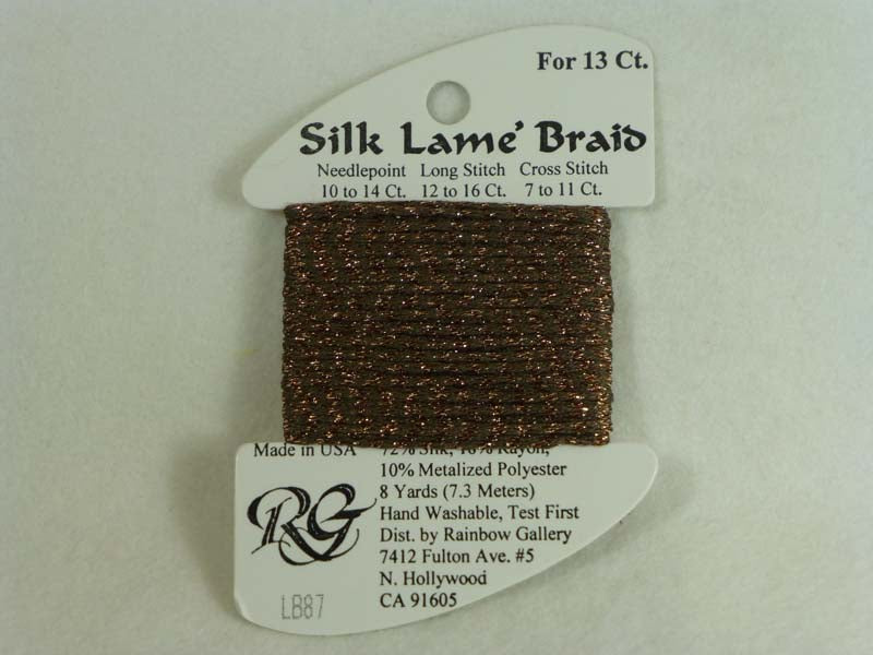 Silk Lame Braid LB87 Bark