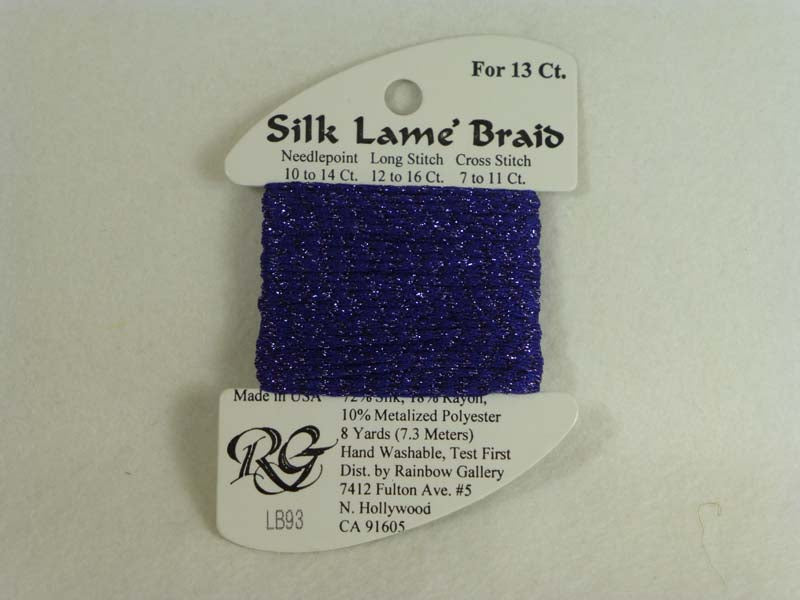 Silk Lame Braid LB93 Dark Periwinkle