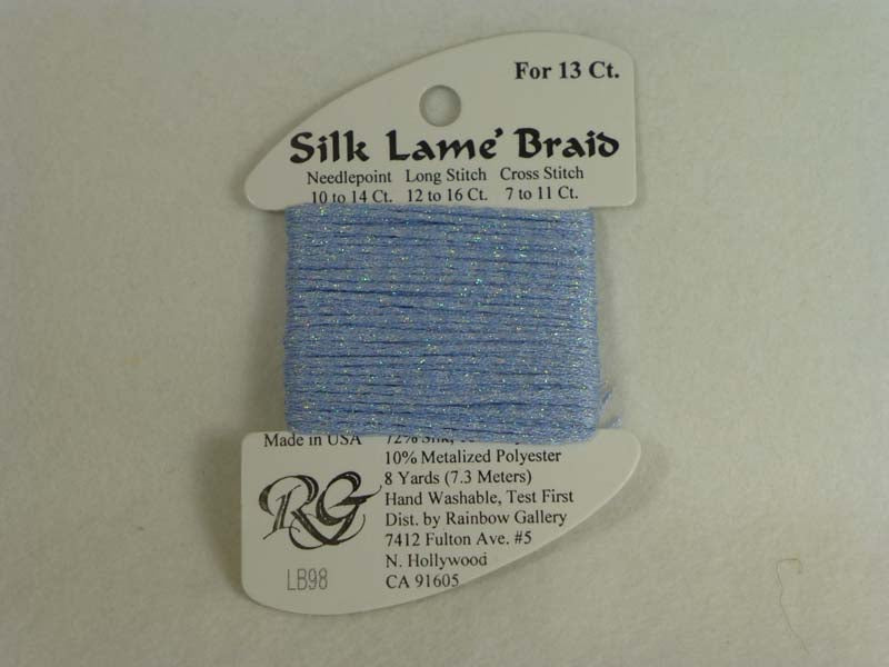 Silk Lame Braid LB98 Pale Antique Blue