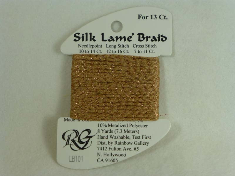 Silk Lame Braid LB101 Honey Bronze