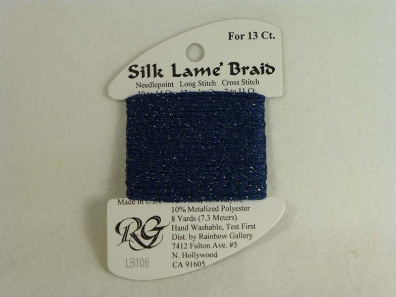 Silk Lame Braid LB106 Dark Denim