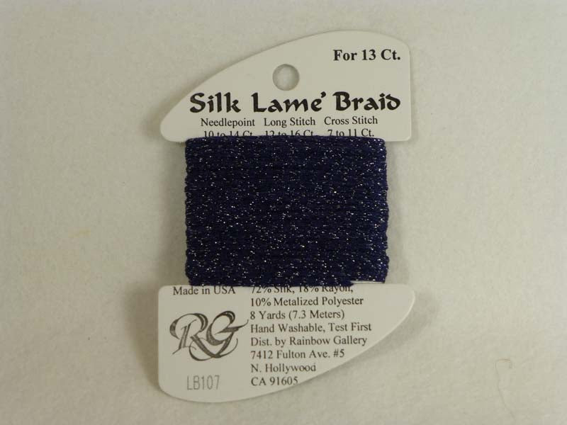 Silk Lame Braid LB107 Deep Cobalt