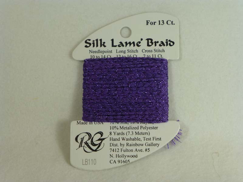 Silk Lame Braid LB110 Dark Violet
