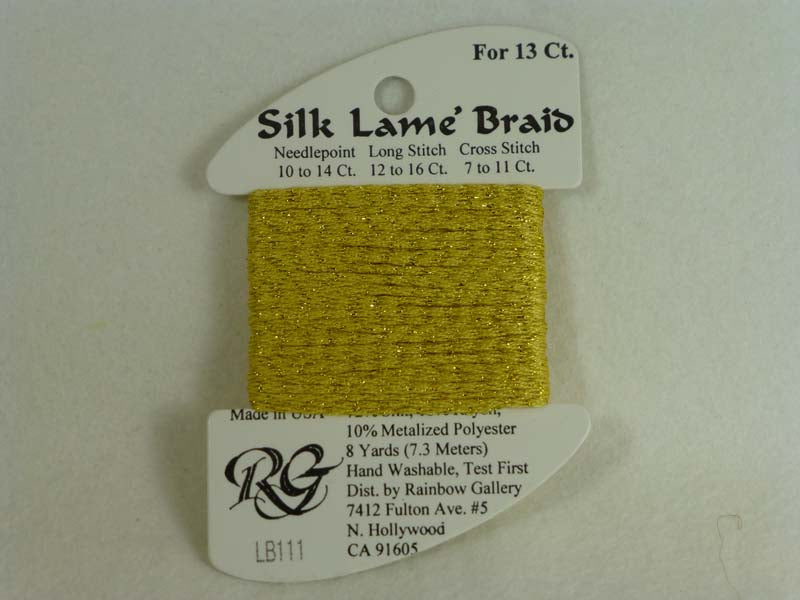 Silk Lame Braid LB111 Chardonay